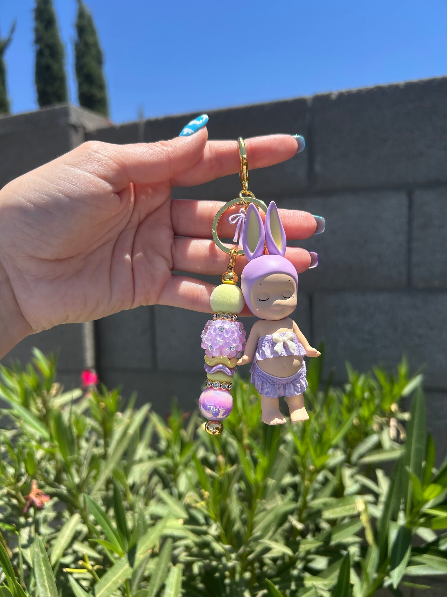 Dreaming Rabbit Keychain