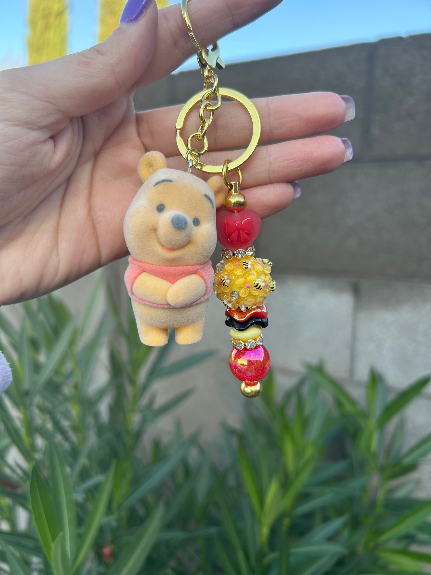 Cute Honey Bear Keychain