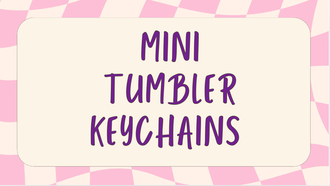 Mini Tumbler Keychains