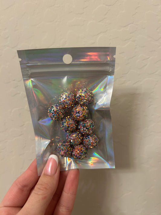 Rainbow Confetti Beads