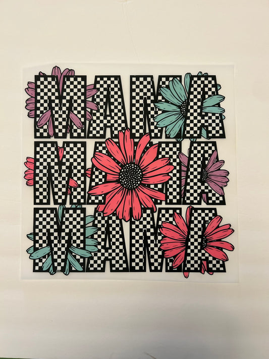 Flower Checkered Mama
