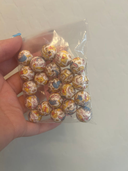Pooh Silicone Beads