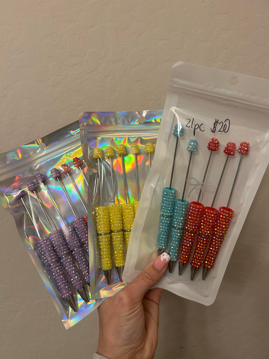 21 Rhinestone Pens