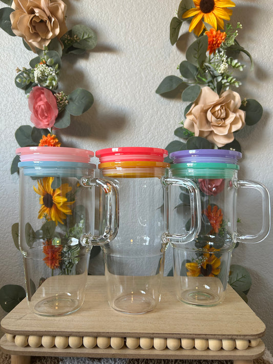 20oz Glass with handle