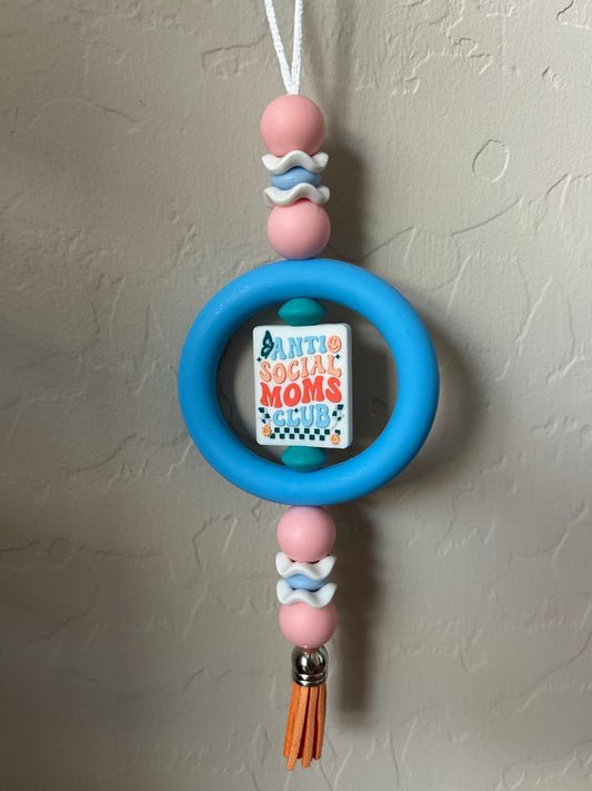Anti Social Mom Car Charm