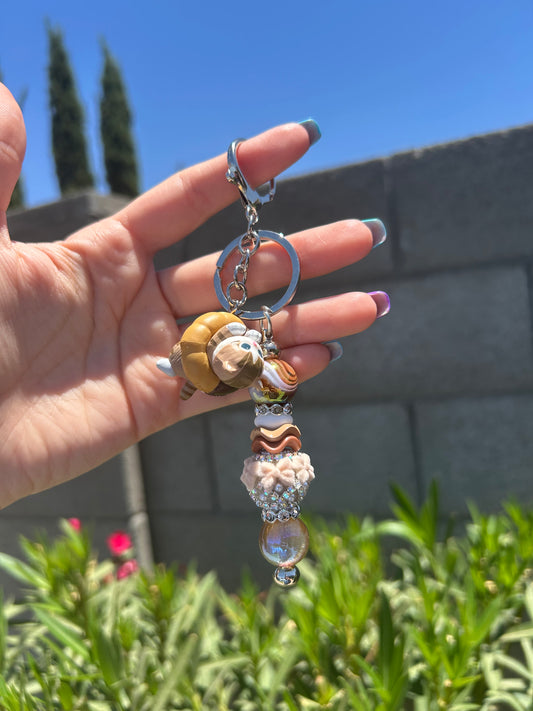 Donut Cat Keychain