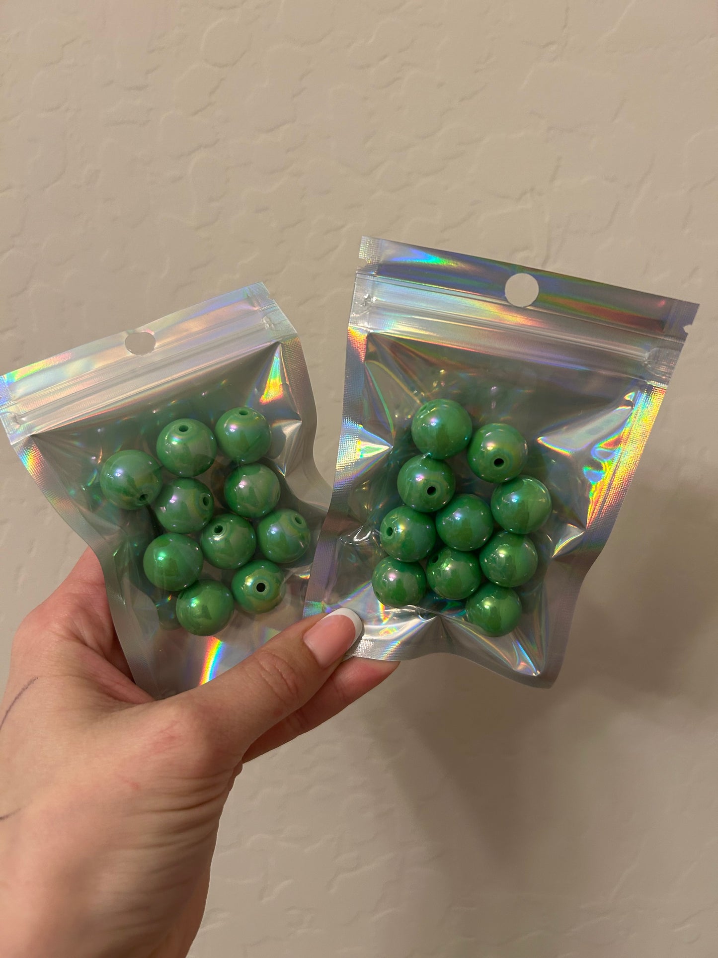 16mm Green Beads