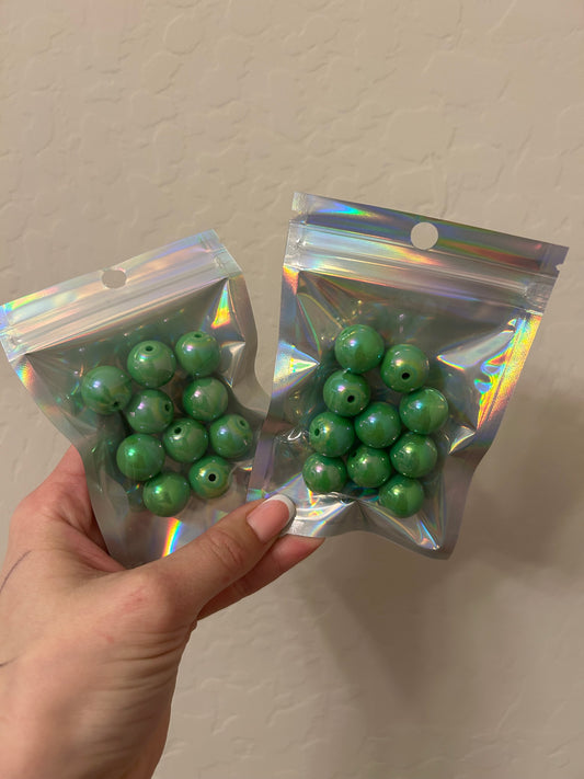 16mm Green Beads