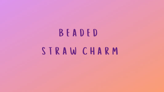 Beaded Straw Charm